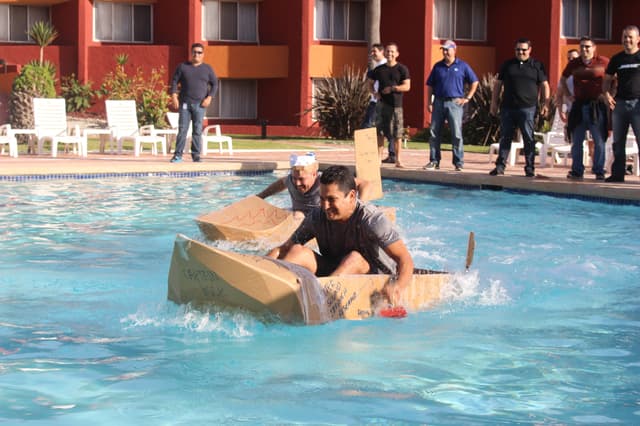 Cardboard Boat Building - 0