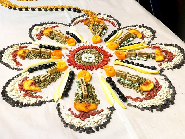 Food Mandala Edible Art 