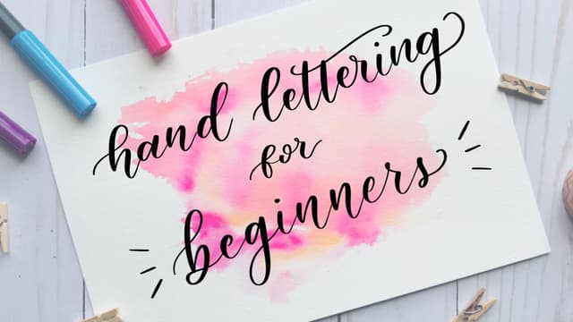 Virtual/In-Person Hand Lettering Class