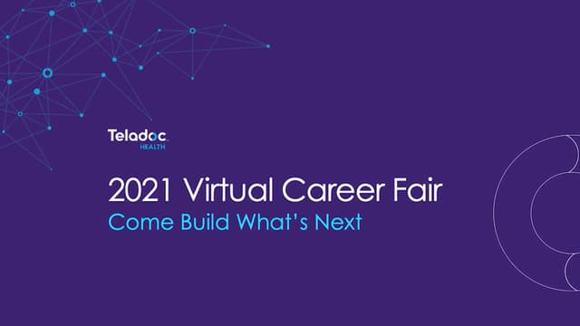 Teledoc Health 2021 Virtual Career Fair - 0