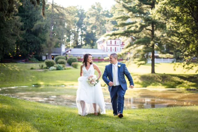 Bride & Groom at the Pond.jpg