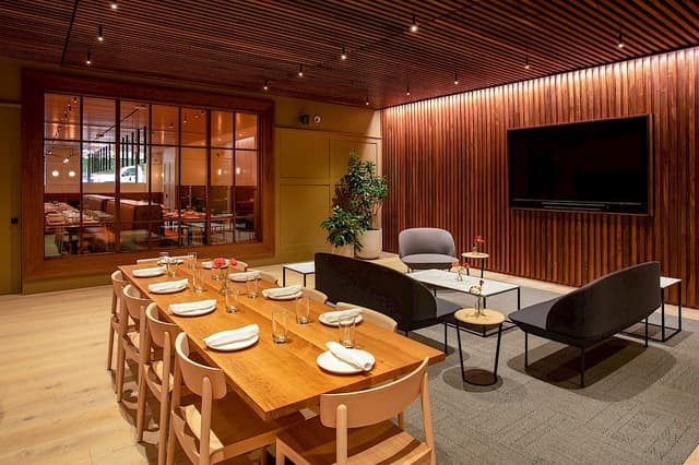Walnut and Oak Private Dining Room