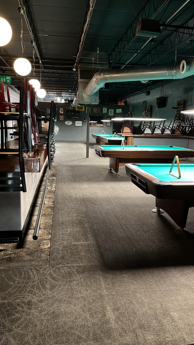 Booth Seating & Pool Room