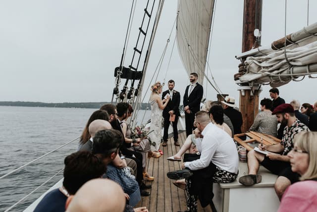 Grand Traverse Bay Clipper Ship Wedding 