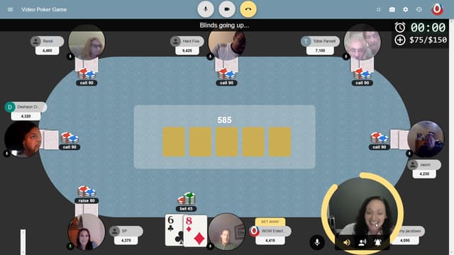 Virtual Immersive Poker Experience