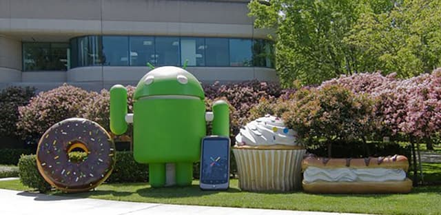 Google Headquarters -Various Androids