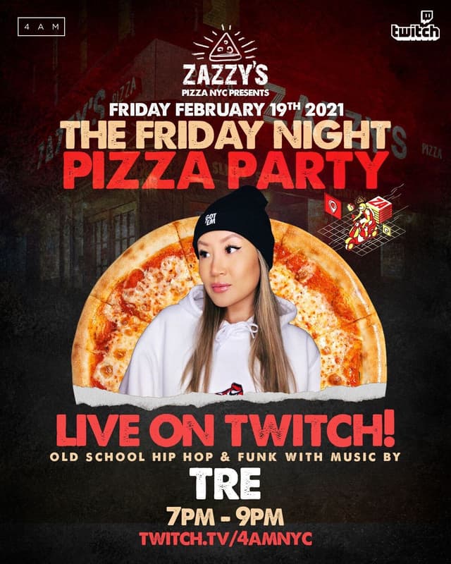 4AM x Zazzy's Pizza Twitch Stream