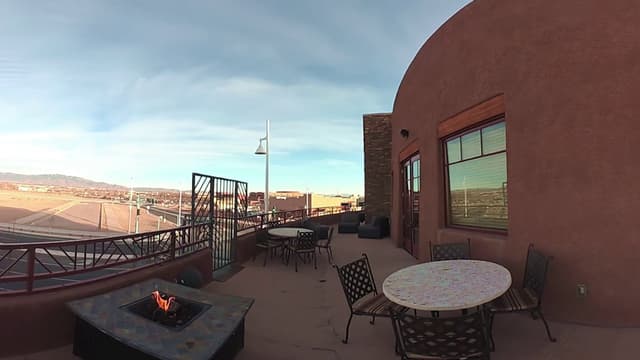 Balcony of the Indian Pueblo Cultural Center