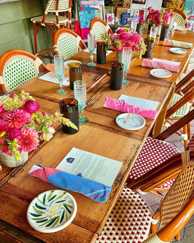 Birch Tree Forest Dining Area