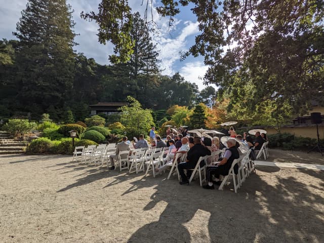 Garden Wedding Ceremony Area