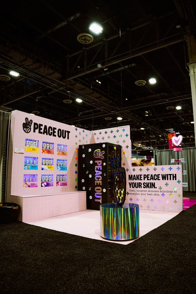 Peace Out Skincare Tradeshow Booth - 0