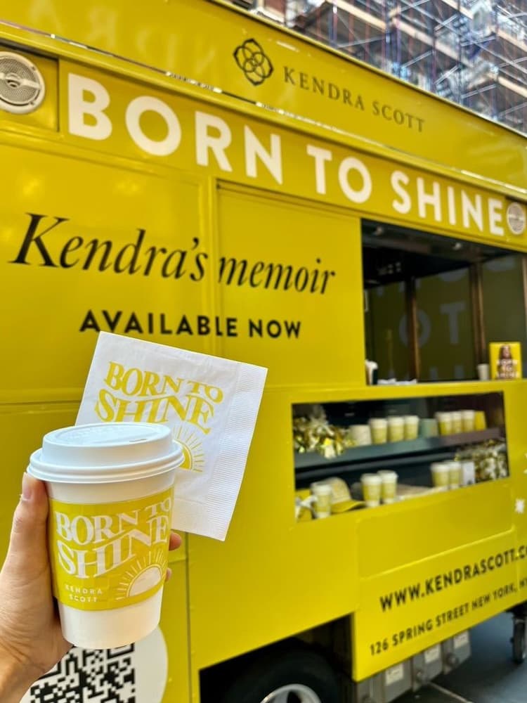 Kendra Scott Memoir Release Coffee Cart