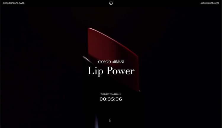 Giorgio Armani’s Lip Power lipstick