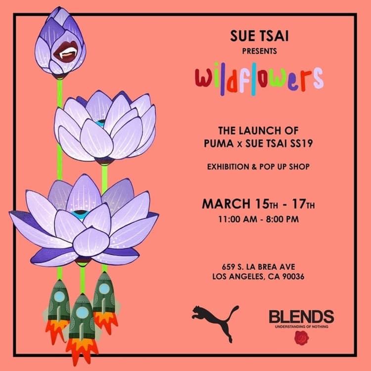 Sue Tsai x Puma "Wildflowers" Opening