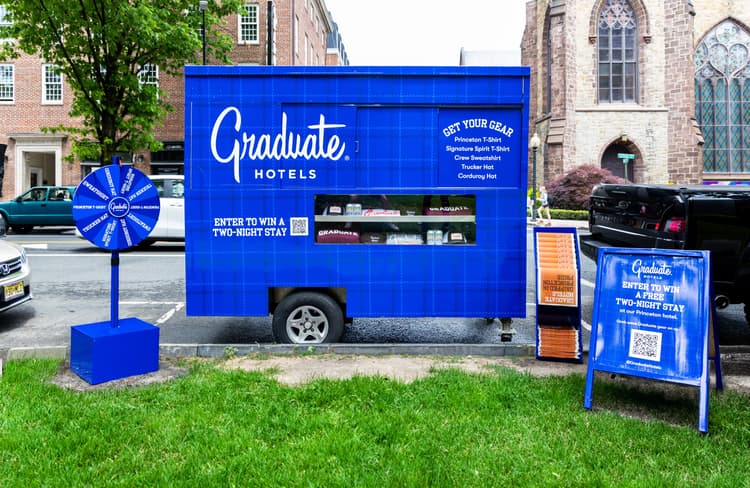 Graduate Hotels Princeton Pop-Up Cart