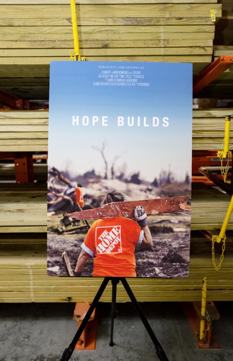 Home Depot  ‘Hope Builds’  Global Premie