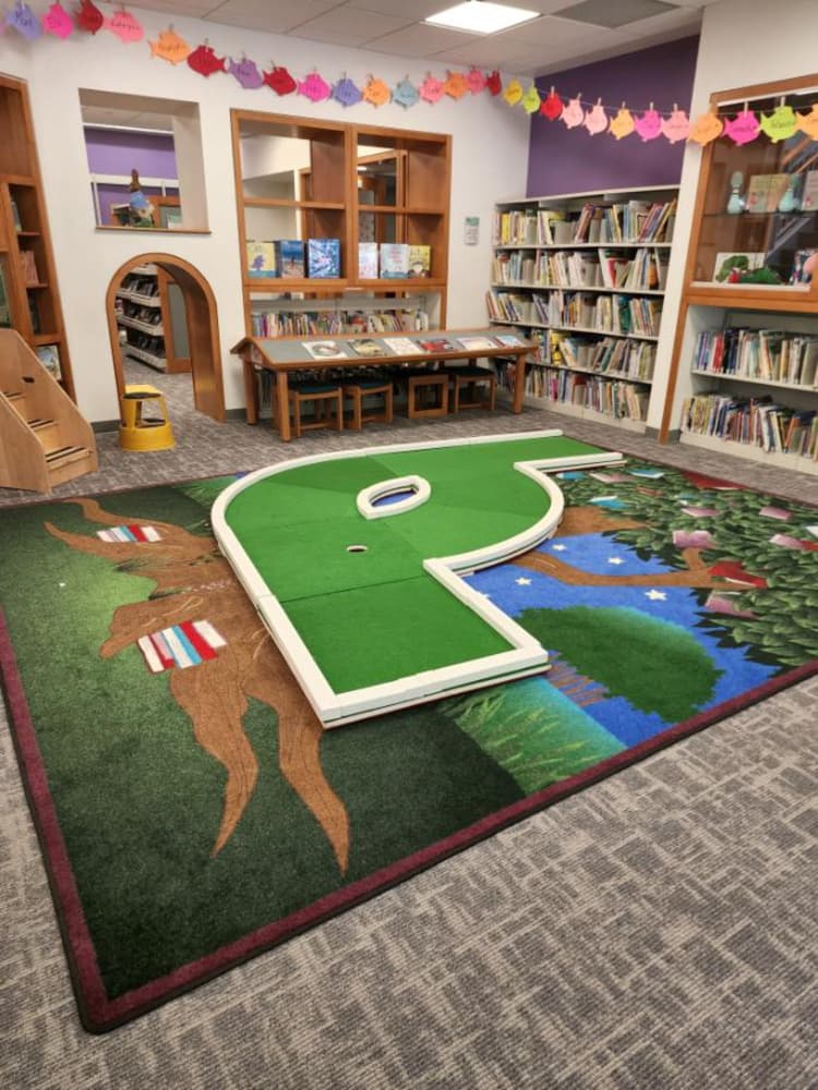 Miniature Golf in The Library