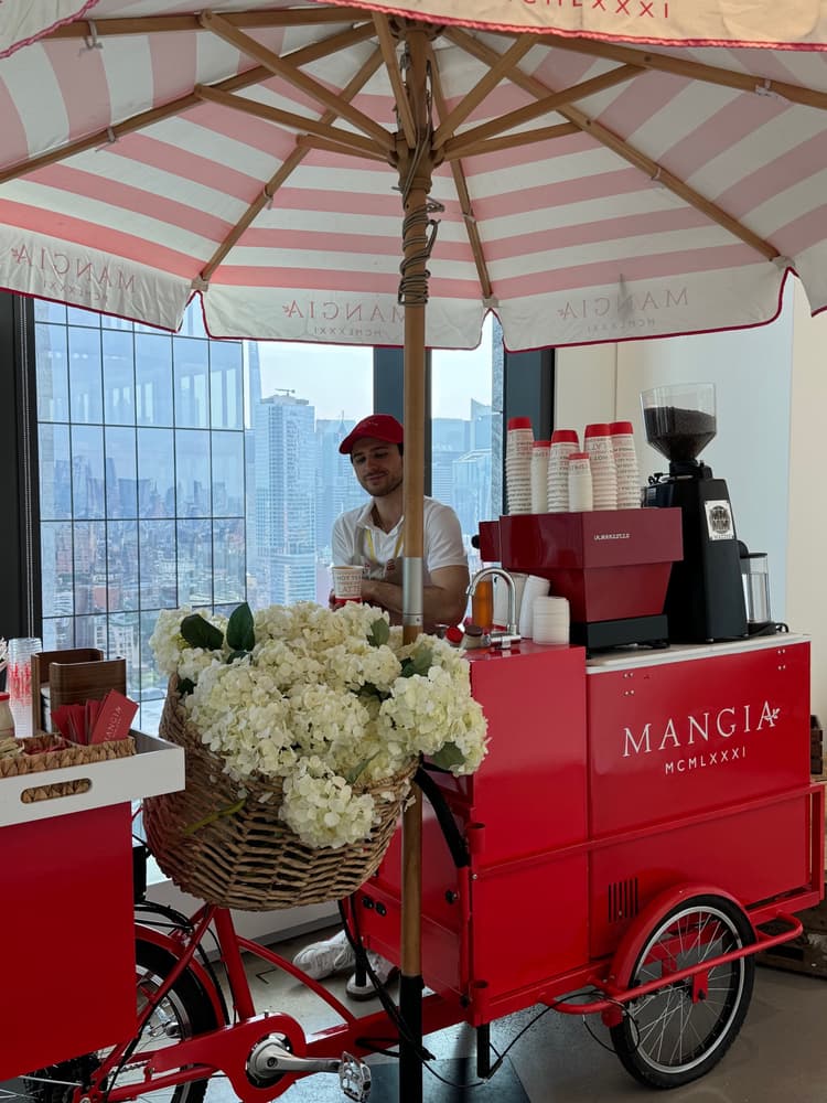 Mangia Mobile coffee cart 